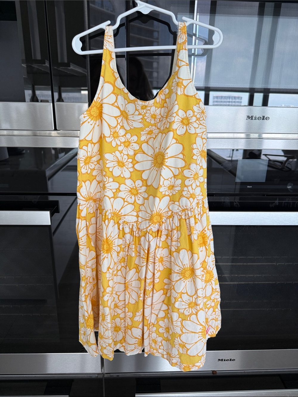 Kids Yellow Floral Sundress - Casual Summer Dress